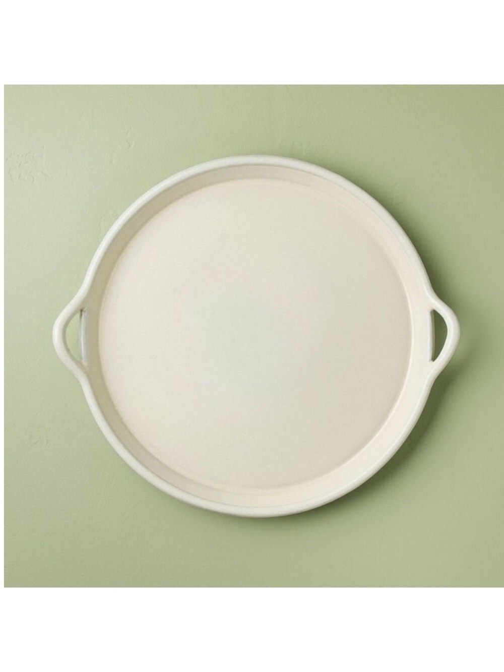NEW! 17.5" Oversized Ceramic Tray with Handles Cream - Hearth & Hand w/Magnolia